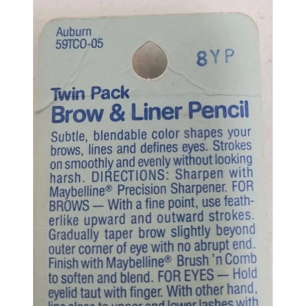 RARE Original Maybelline Eyes Brow & Liner Pencil Auburn 59TCO-05‎ New 3 Pack